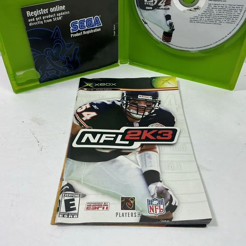 NFL 2K3 (Microsoft Xbox) ‎ Football Game Complete w/ Manual